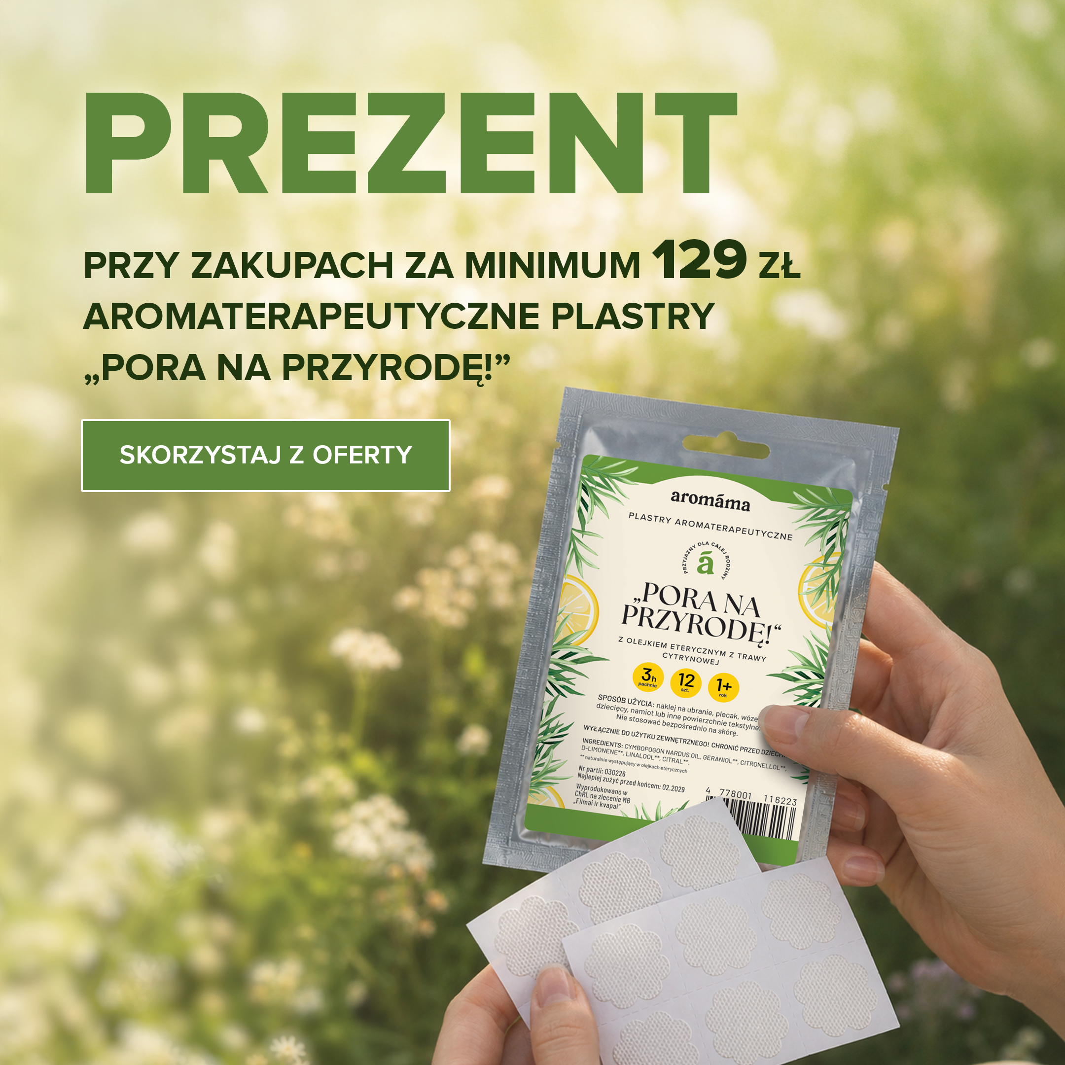Plastry aromaterapeutyczne „Pora na przyrodę!”